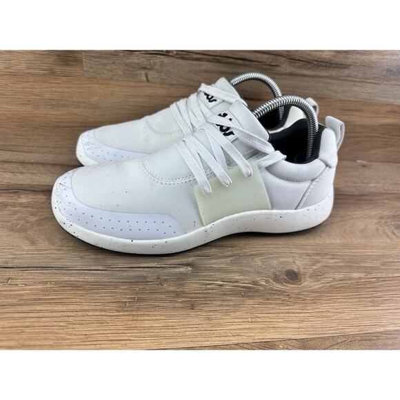 Snibbs Womens Spacecloud Shoes Size 9.5 White Lace Up Sneakers - Picture 1 of 9